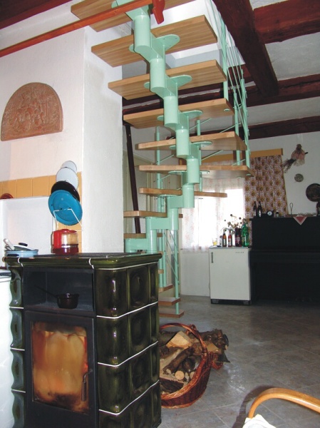 Schody modulové - Ocel a dřevo