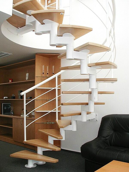 Schody modulové - Ocel a dřevo