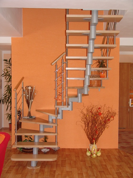 Schody modulové - Ocel a dřevo