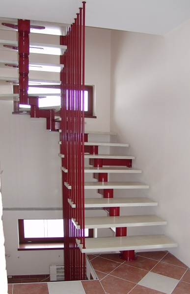 Schody modulové - Ocel a dřevo